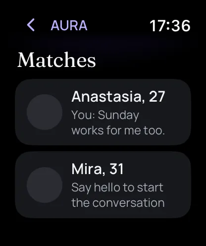 UpRelay: AURA, Apple Watch 3